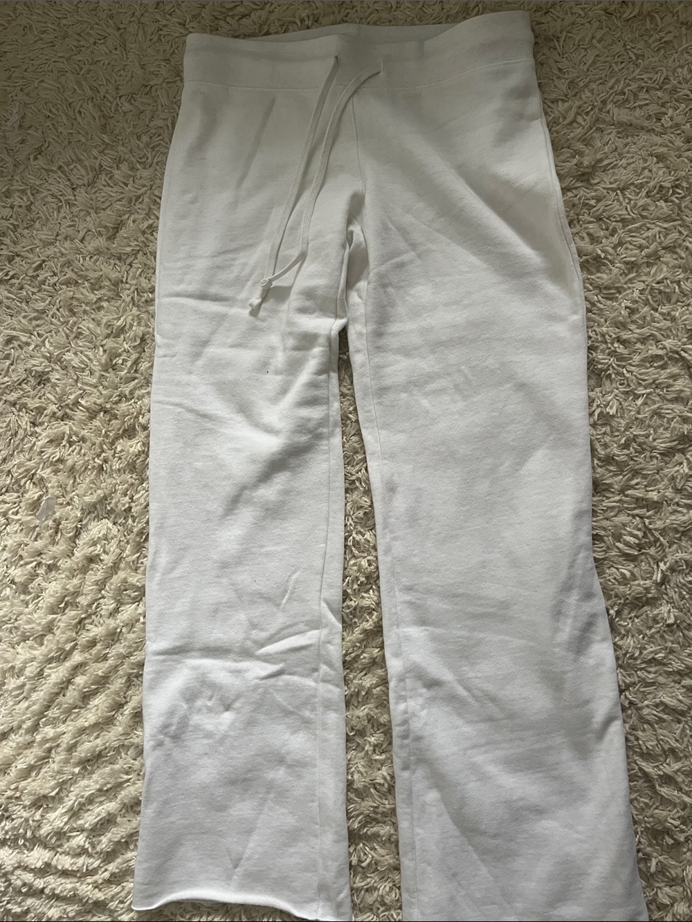 Brandy Melville White Hilary Sweatpamts